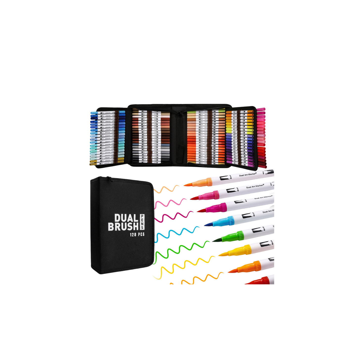 120 Dual Tips Water Colour Pen Set