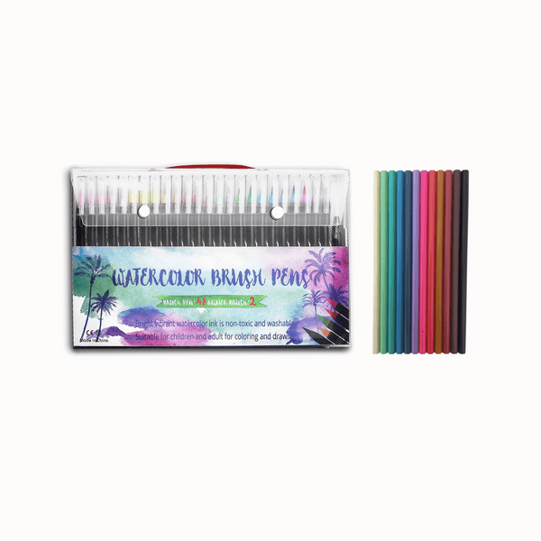 48 Single Brush Water Colour Pen + 1 Blender