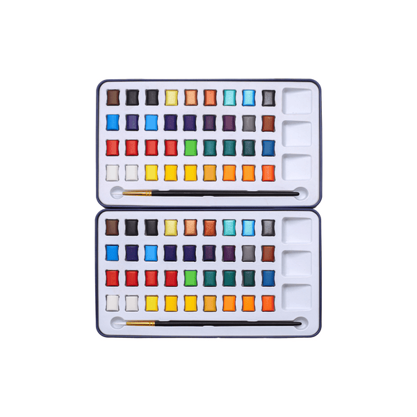 Water Colour Pro Set in Tin Box - 72 Colours