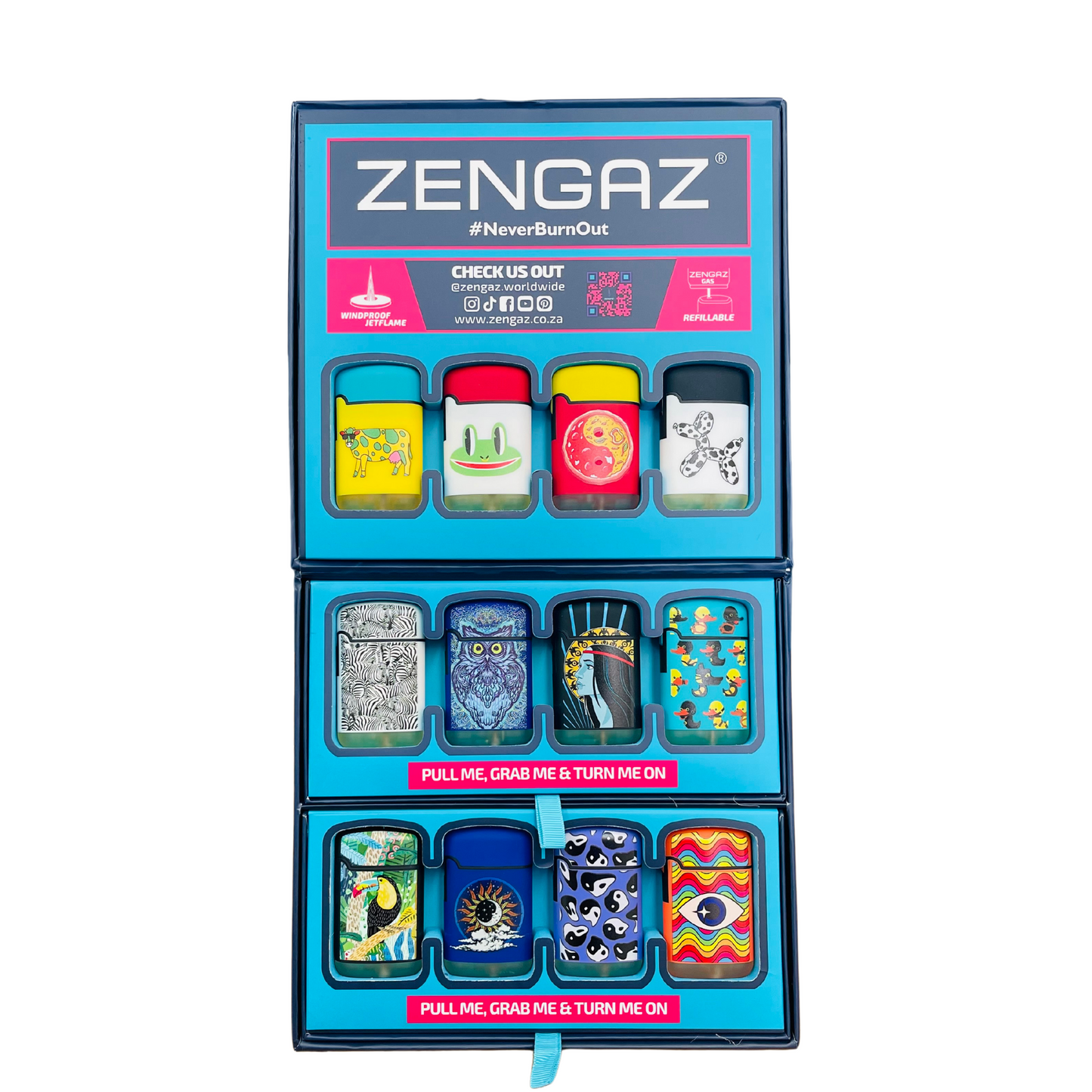 Zengaz Lighter Cube Display - Pack (48's)
