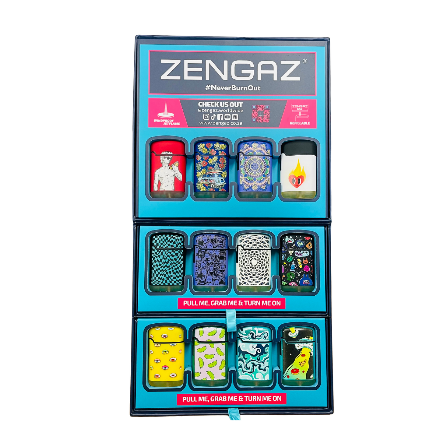 Zengaz Lighter Cube Display - Pack (48's)