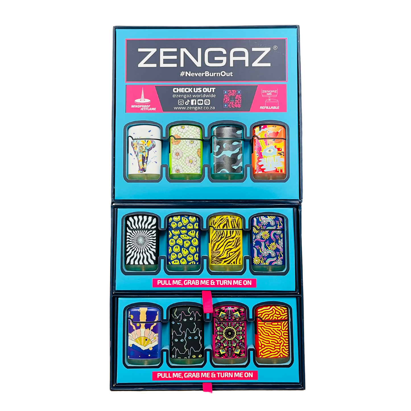 Zengaz Lighter Cube Display - Pack (48's)