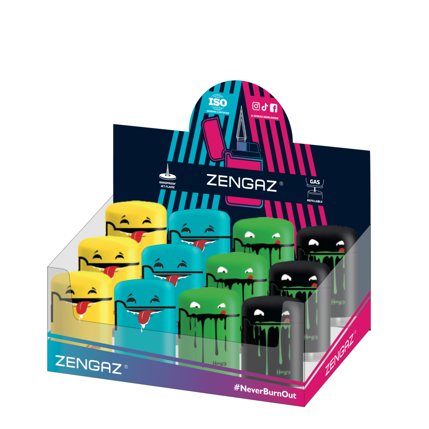 Zengaz ZL 3 Mega Jet Flame - 12 pcs