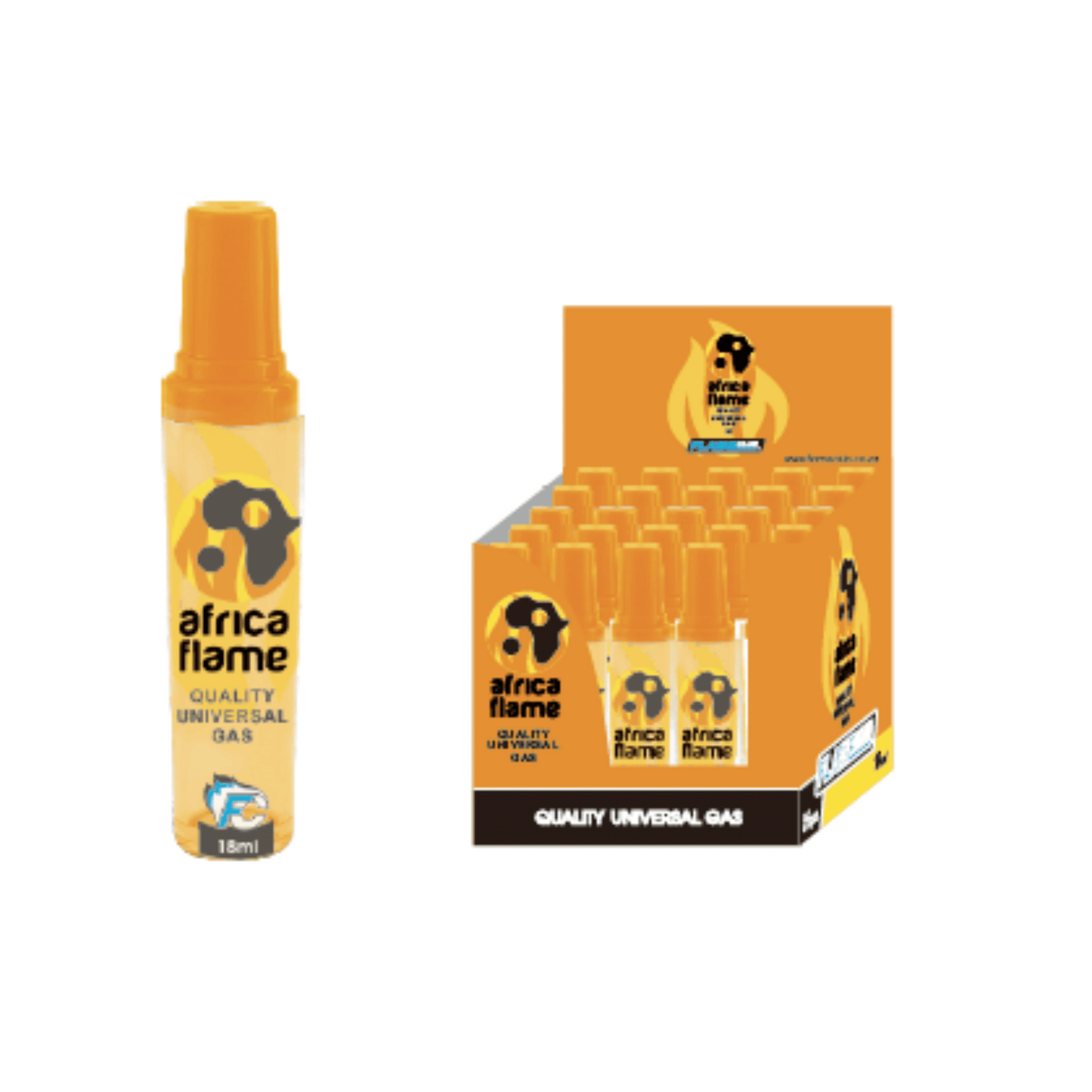 Africa Flame Gas 18ml Refill - Pack (24's)