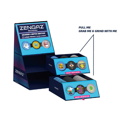 Zengaz Biodegradable Herb Grinder - Cube Display