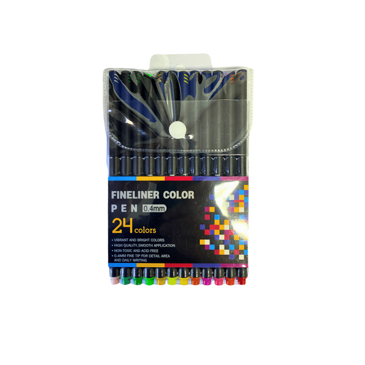 24 Fine Liner Colour Pens