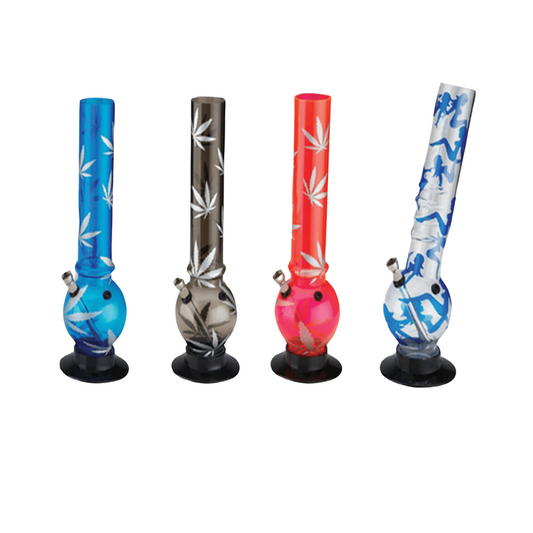 32cm Acrylic Water Bong - Assorted Printed Patterns