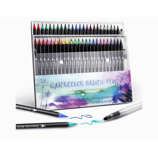 48 Single Brush Water Colour Pen + 1 Blender