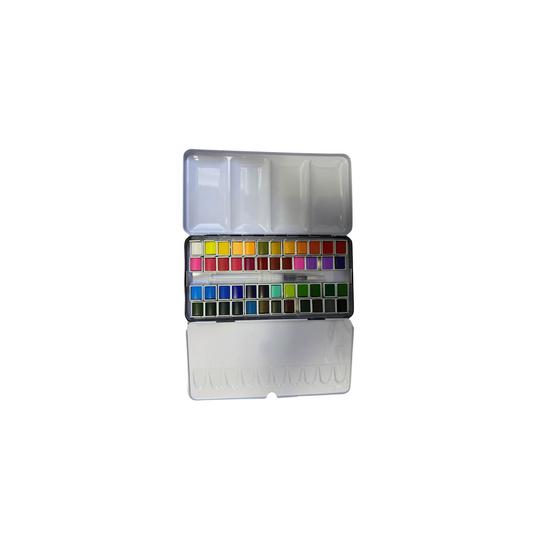 Water Colour Set in Tin Box -  48 Colours