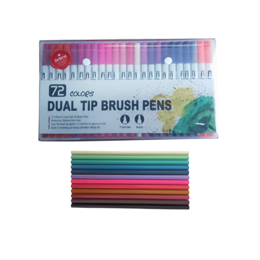 72 Dual Tips Watercolour Pen Set