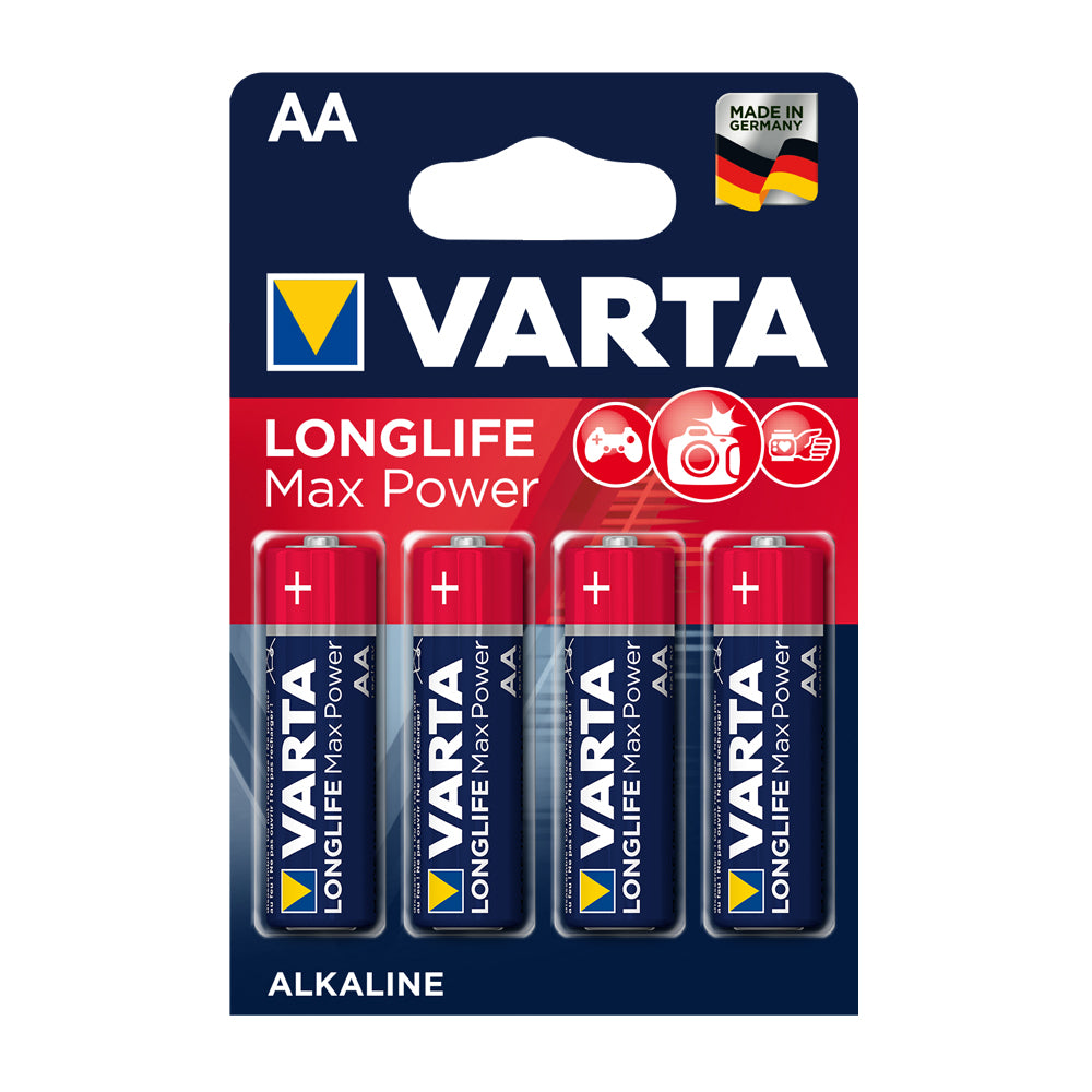 LONGLIFE MAX POWER BATTERIES AA 4 PACK (Max-Tech)