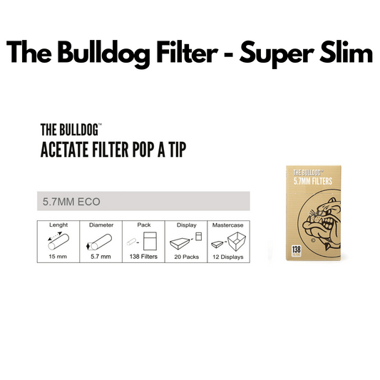 The Bulldog Filter - Super Slim - Pack (20's)