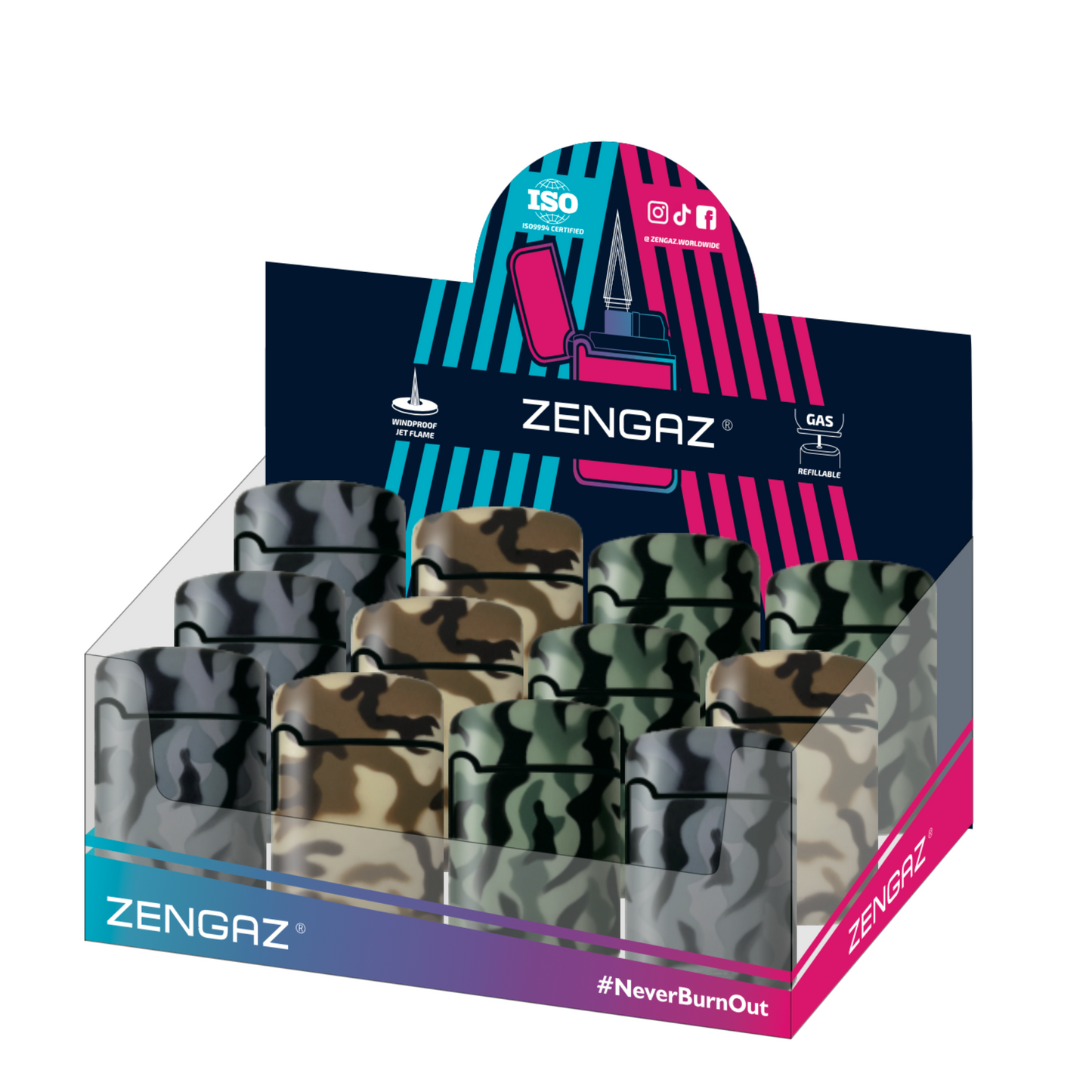 Zengaz ZL 3 Mega Jet Flame - 12 pcs