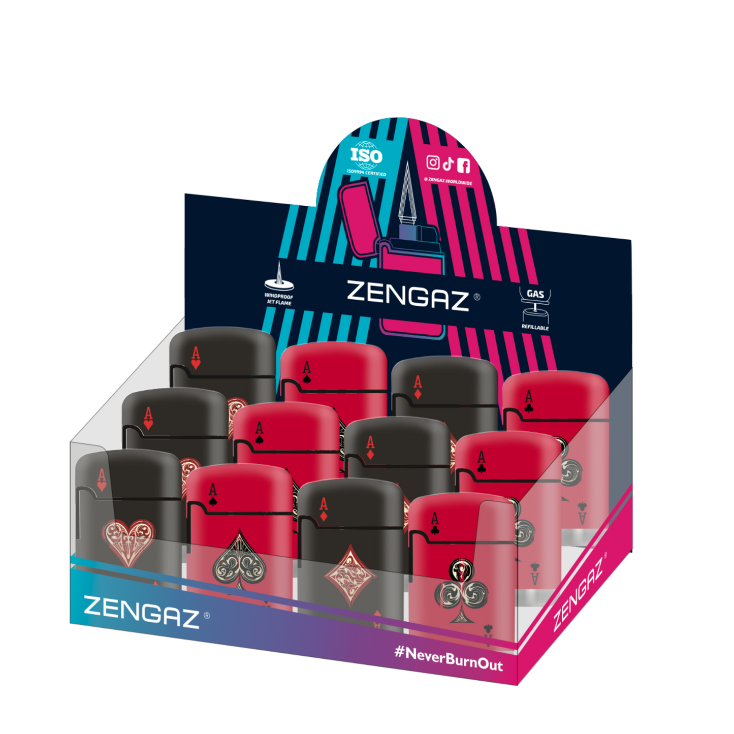 Zengaz ZL 3 Mega Jet Flame - 12 pcs