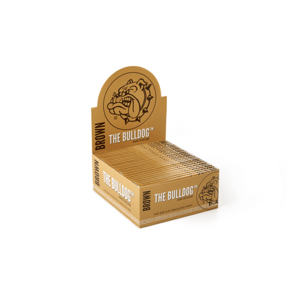 The Bulldog King Size Slim Unbleached Rolling Paper - Brown - Pack (50's)